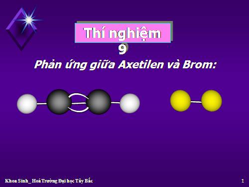 Thi nghiem 9-Phản ứng giữa Axetilen và Brom