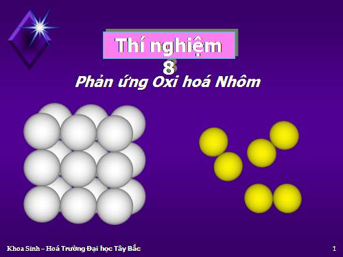 Thi nghiem 8-Phản ứng Oxi hoá Nhôm