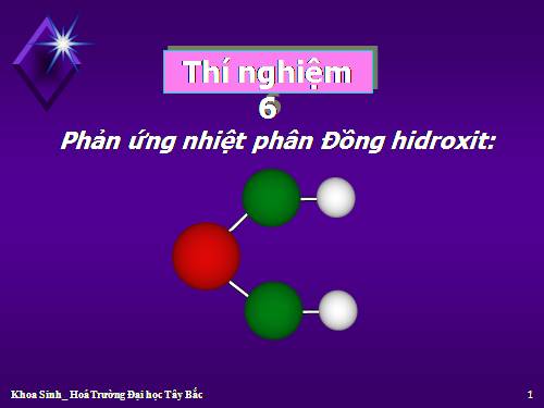 THi nghiem 6-Phản ứng nhiệt phân Đồng hidroxit