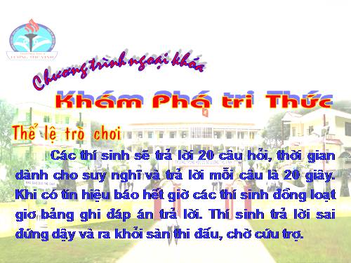 KHÁM PHÁ TRI THỨC