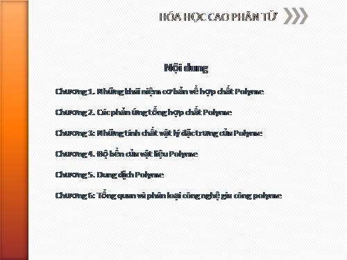 hoa hoc cao phan tu