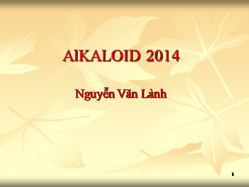 ALKALOID 2014