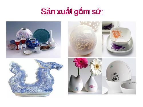 sản xuất gốm sứ