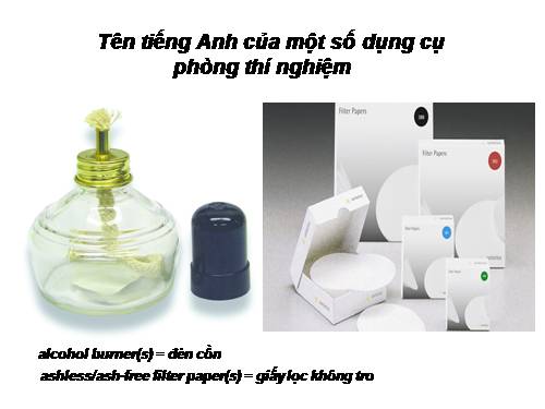 Bộ ảnh dụng cụ thí nghiệm hóa học