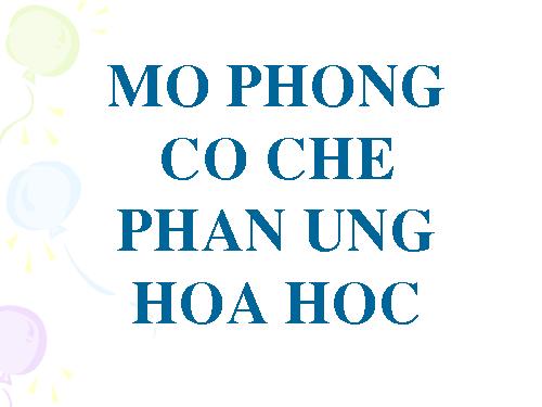 CO CHE PHAN UNG HHOC