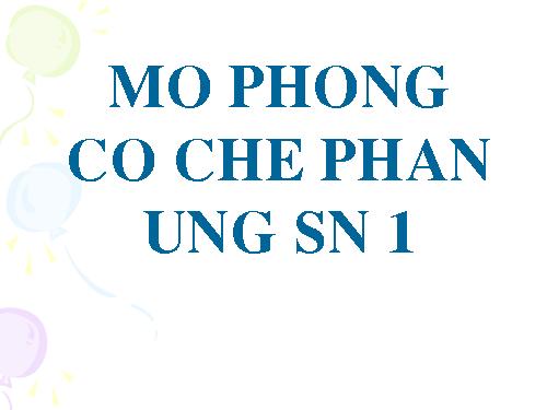 CO CHE PHAN UNG SN1