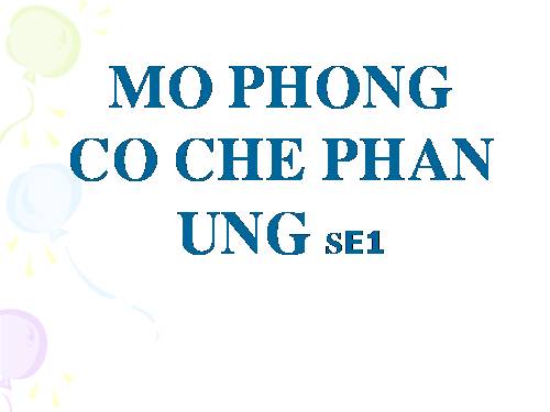 CO CHE PHAN UNG SN1