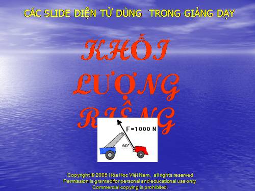 Khoi luong rieng