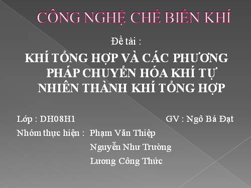 chế biến khí