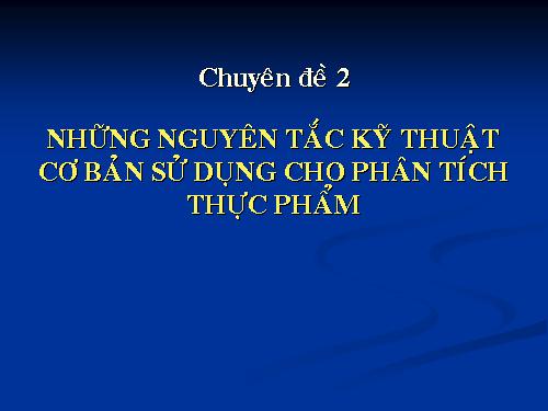 phân tích thực phẩm