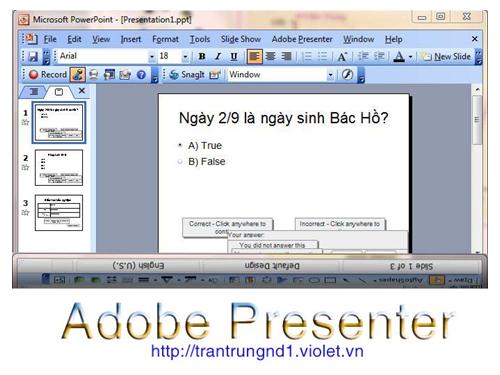 Tạo bài giảng e-Learning (Presenter 7) từ Powerpoint [DOC]