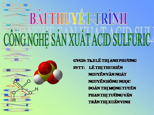 cong nghe san xuat acid sulfuric