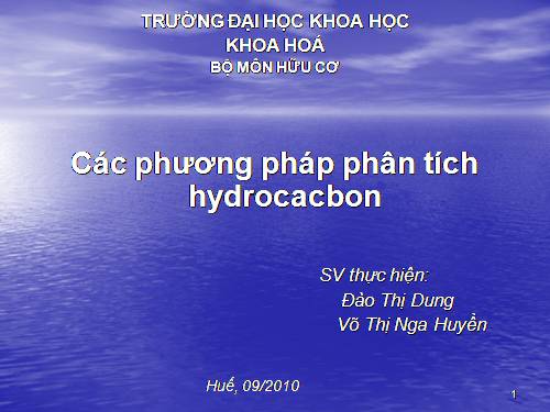 phuong phap phan tich hydrocacbon