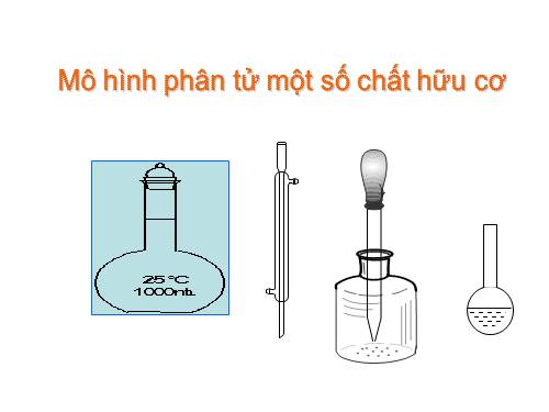 mô hình phân tử một số chất hữu cơ