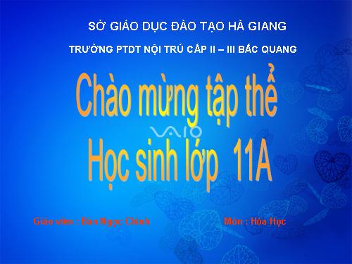 Hóa hoc 11- hữu cơ