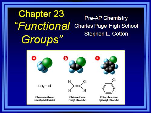 Functional Groups