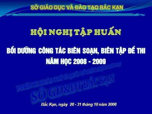 Boi duong cong tac bien soan de thi nam 2009