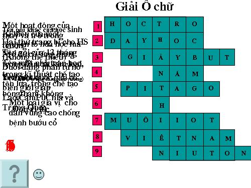 giai o chữ