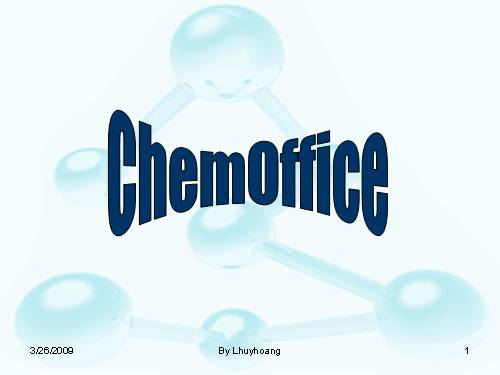 Hướng dẫn sử dụng phần mềm chemoffice