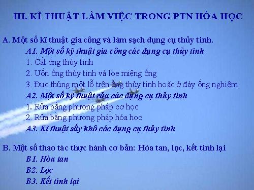 KĨ THUẬT LÀM VIỆC TRONG PTN