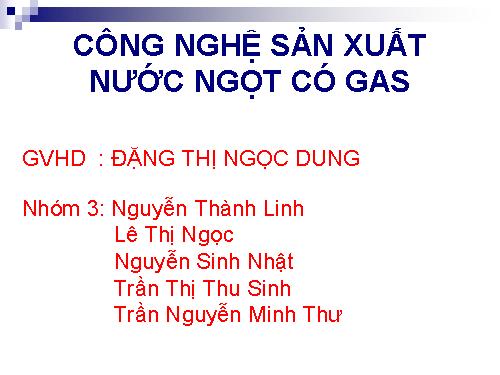 nước giải khát