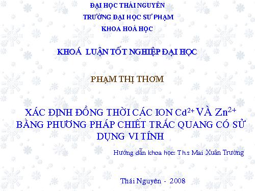 Trinh chieu khoa luan phan tich