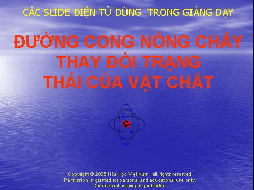 Duong cong nong chay thay doi trang thai cua vat chat