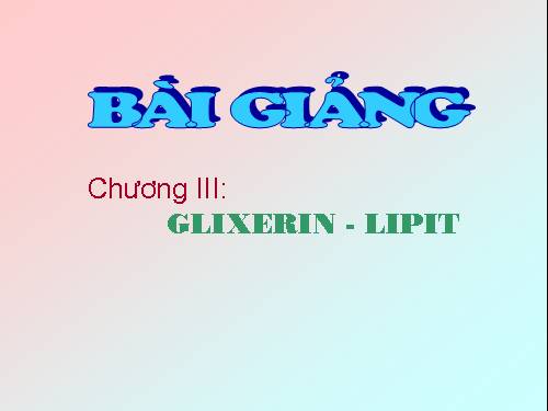 Glixerin - Lipit