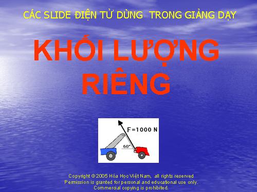 Khối lượng riêng