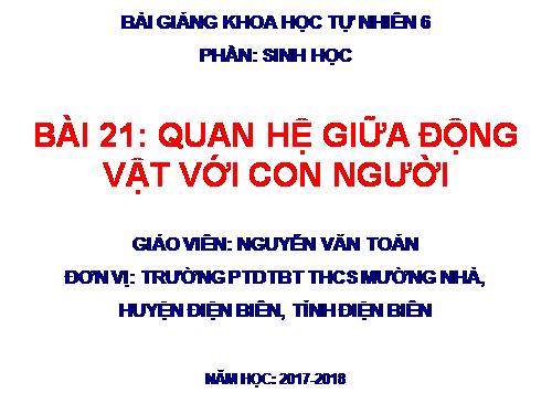 Bài 48. Vai trò của thực vật đối với động vật và đối với đời sống con người