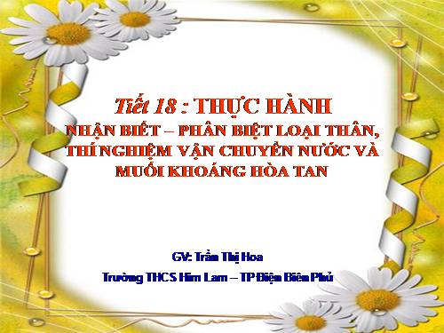 Bài 11. Sự hút nước và muối khoáng của rễ