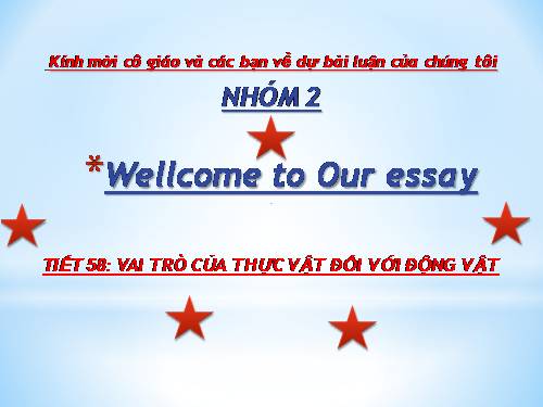 Bài 48. Vai trò của thực vật đối với động vật và đối với đời sống con người