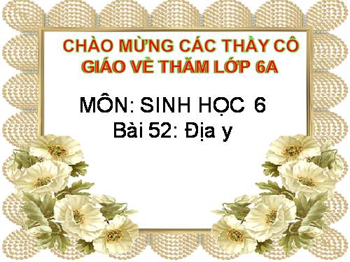 Bài 52. Địa y