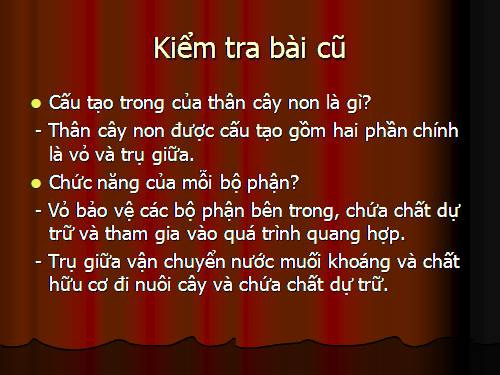 Bài 16. Thân to ra do đâu ?