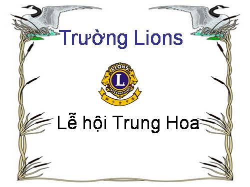 SP dự án lễ hội Trung Hoa