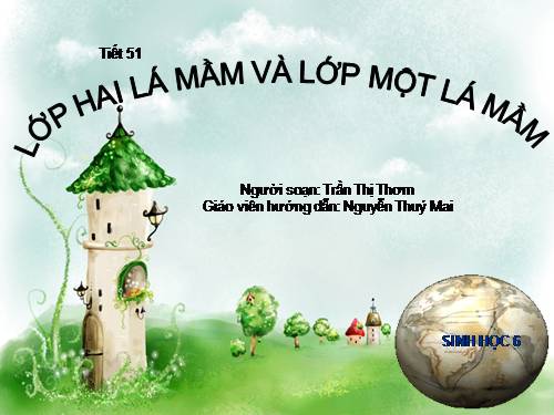 Bài 42. Lớp Hai lá mầm và lớp Một lá mầm