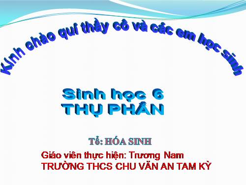 Bài 30. Thụ phấn