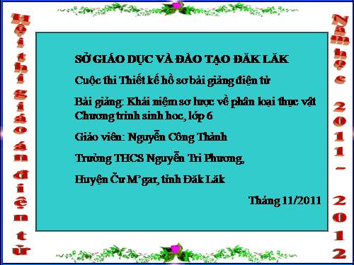 Bài 43. Khái niệm sơ lược về phân loại thực vật