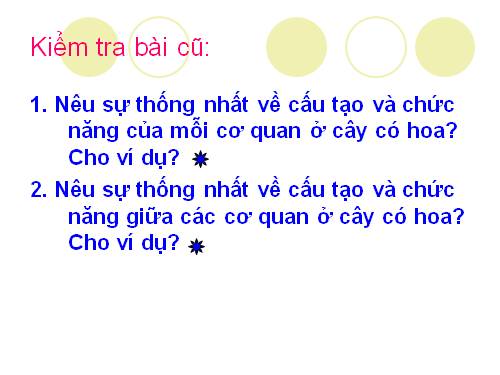 Bài 36. Tổng kết về cây có hoa