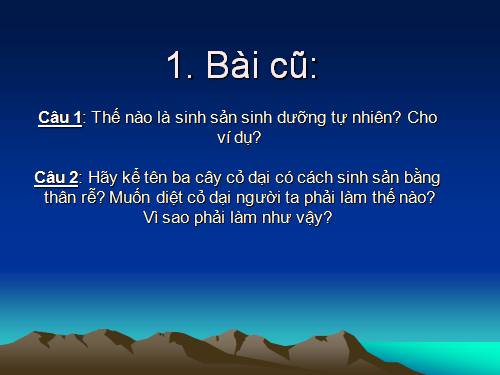 Bài 27. Sinh sản sinh dưỡng do người