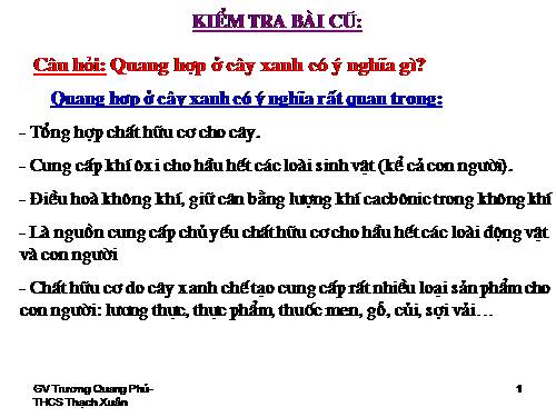 Bài 23. Cây có hô hấp không?