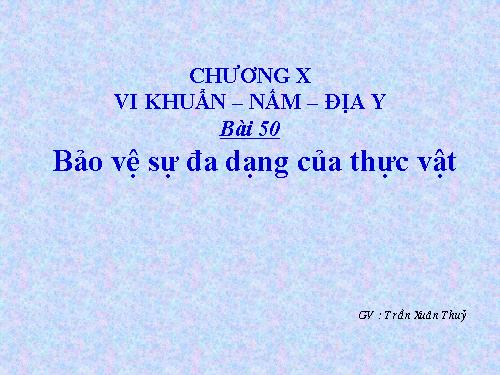 Bài 50. Vi khuẩn