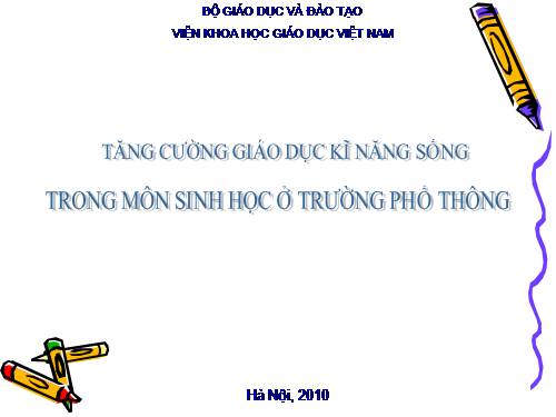 GD Kĩ năng sống Sinh học P2