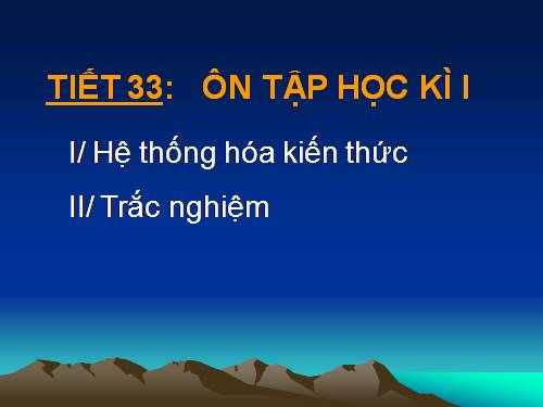 ôn tập kì I
