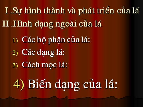 Hình dạng lá