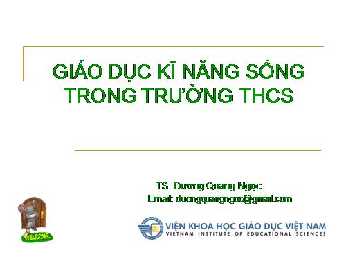 GD kỹ năng sống cho HS