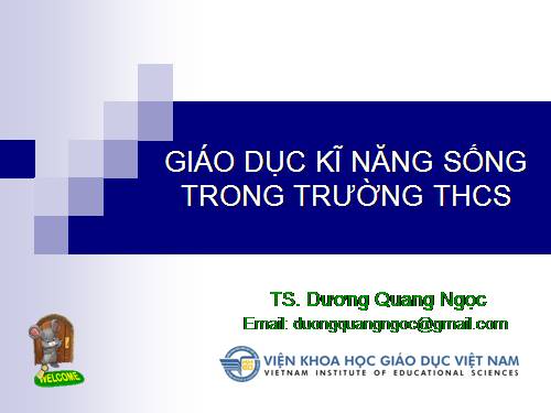 GD kỹ năng sống cho HS