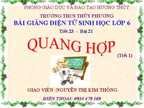 Bài 21. Quang hợp