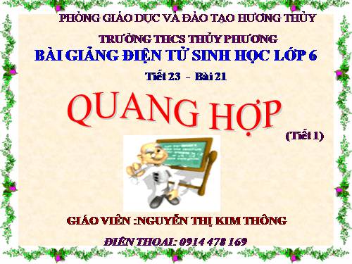 Bài 21. Quang hợp