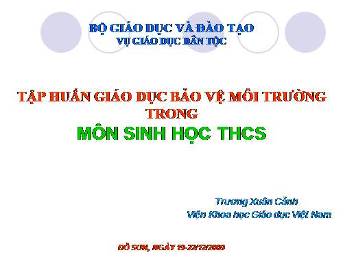 Tiết 58 Phần môi trường